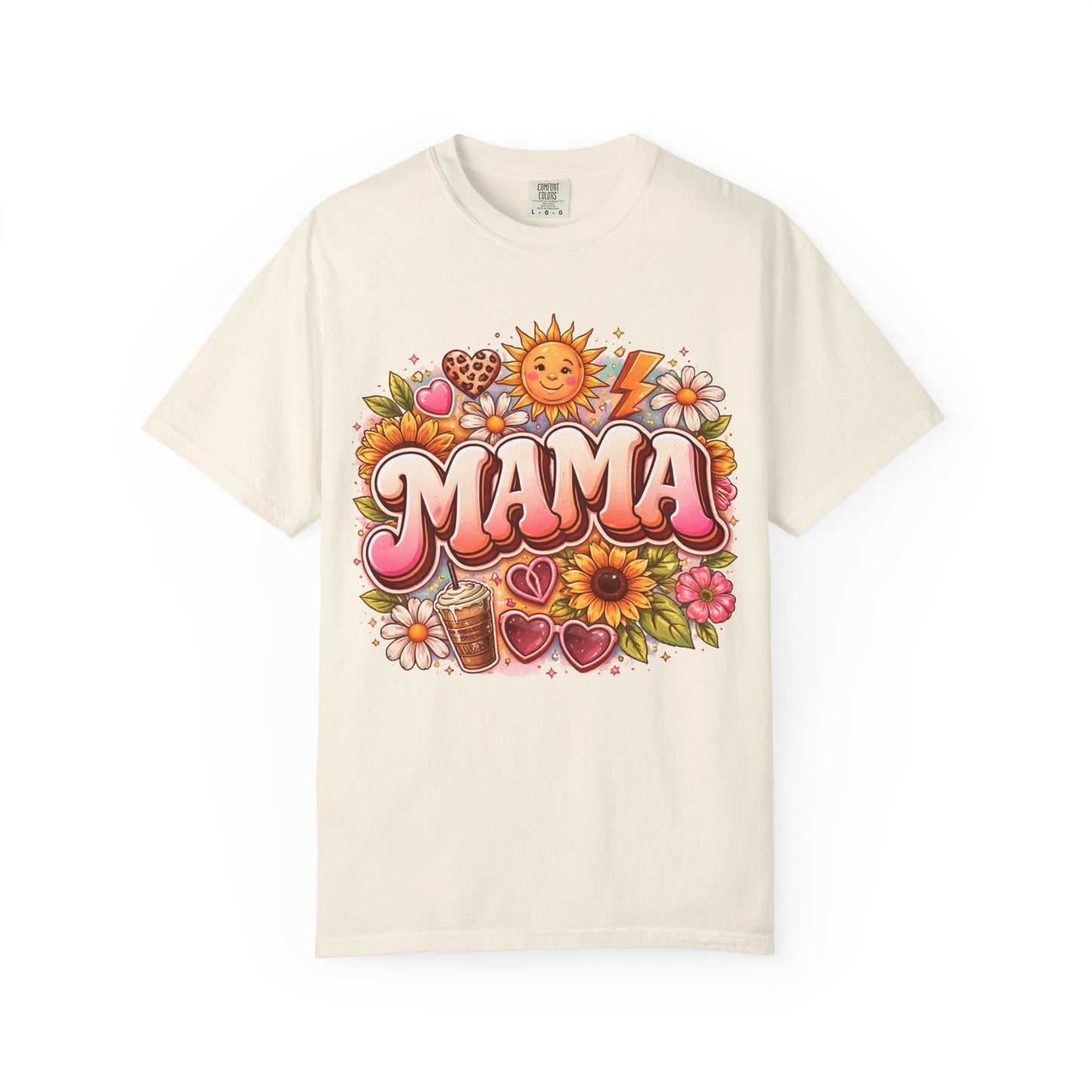 Mama Retro Floral T-Shirt — Vintage Sunflower 'MAMA' Mother's Day Tee