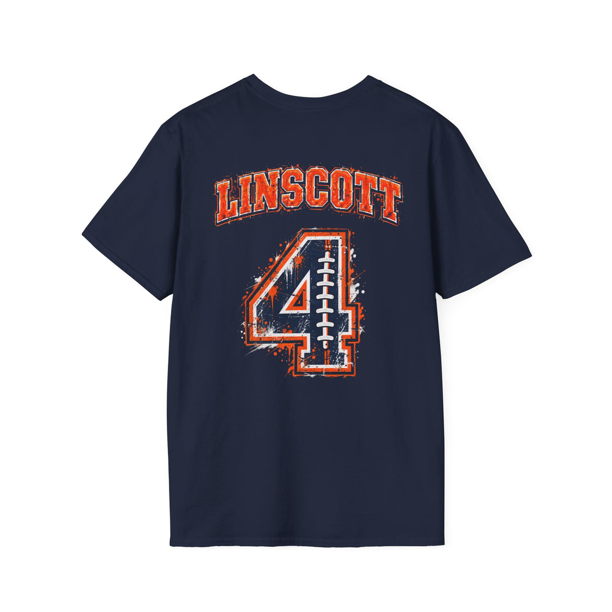 Football Grandma T-Shirt – Personalized Brandon Broncos Jersey Tee (Back Number & Name)