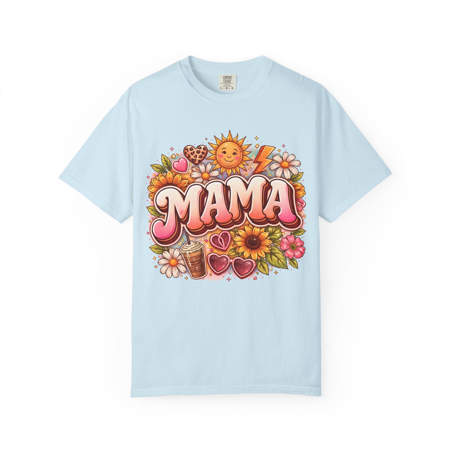 Mama Retro Floral T-Shirt — Vintage Sunflower 'MAMA' Mother's Day Tee