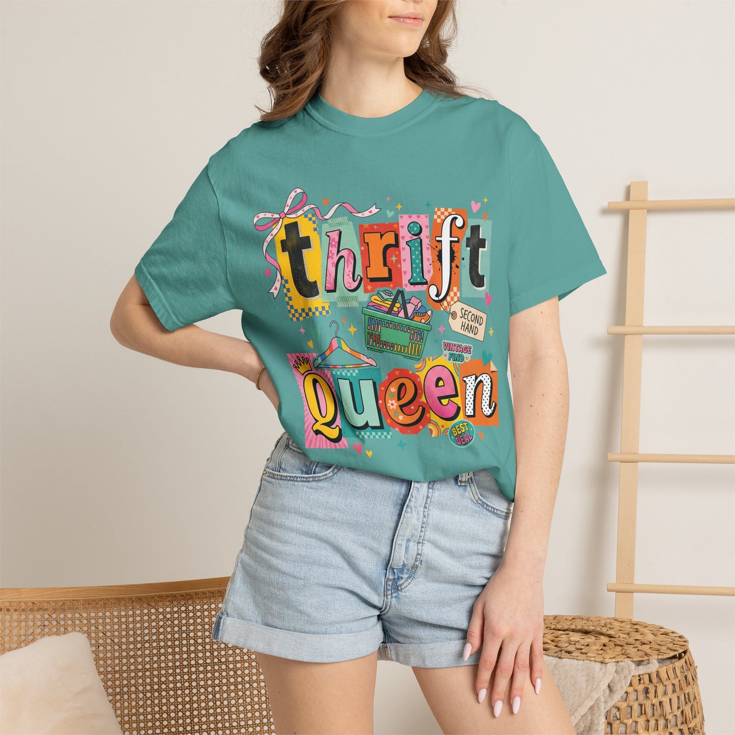 Thrift Queen T-Shirt — Retro Thrifting Graphic Tee