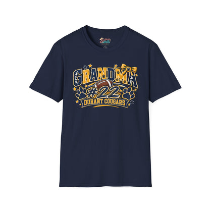 Grandma #22 Durant Cougars Jersey T-Shirt — Linscott 22 Sports Fan Tee