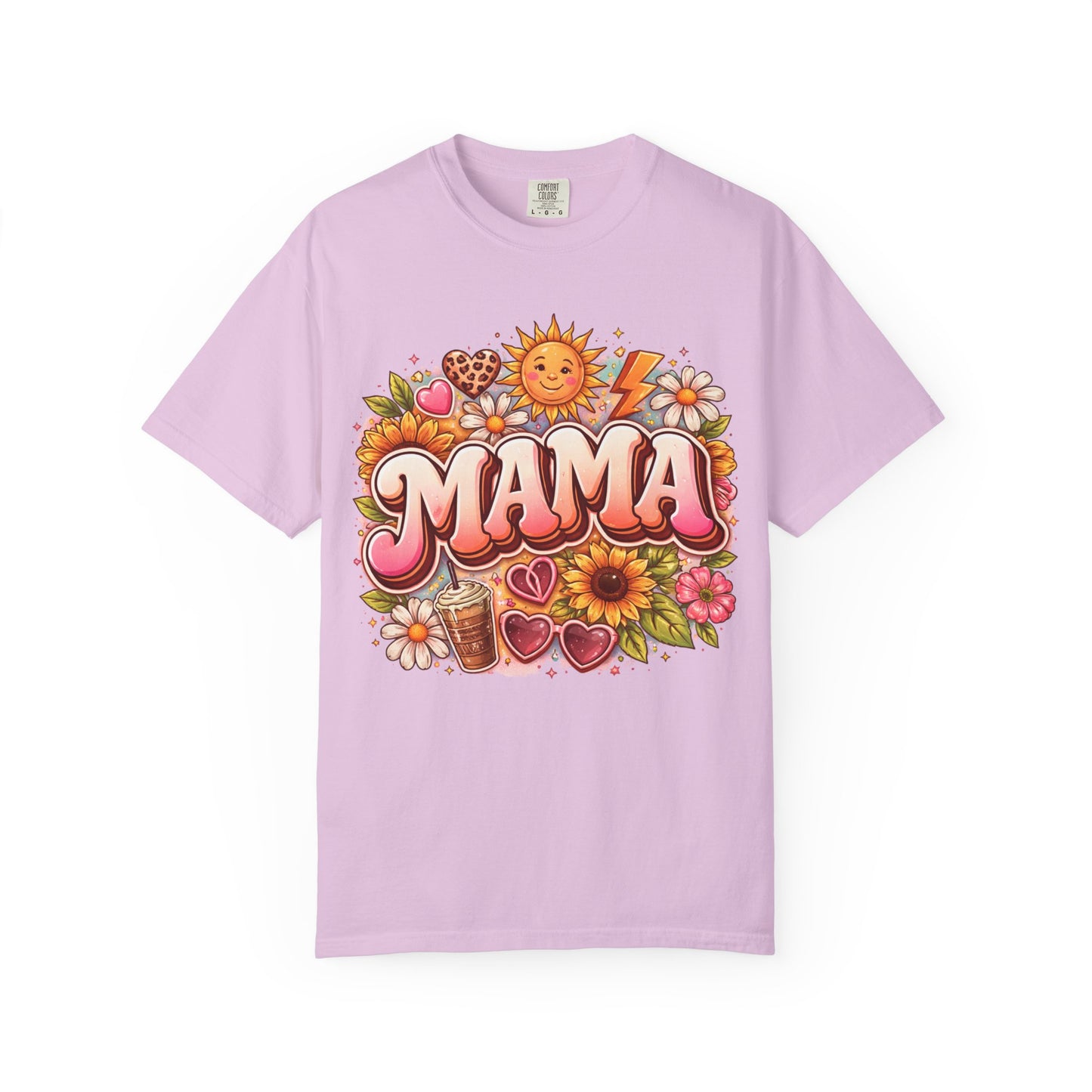 Mama Retro Floral T-Shirt — Vintage Sunflower 'MAMA' Mother's Day Tee