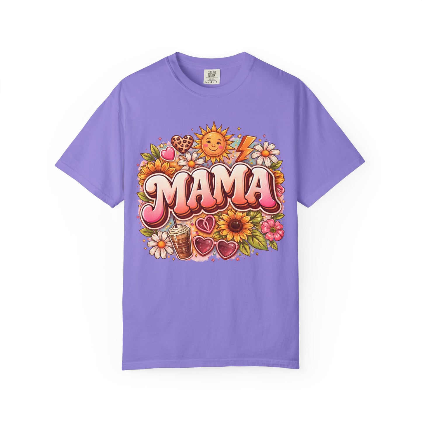 Mama Retro Floral T-Shirt — Vintage Sunflower 'MAMA' Mother's Day Tee