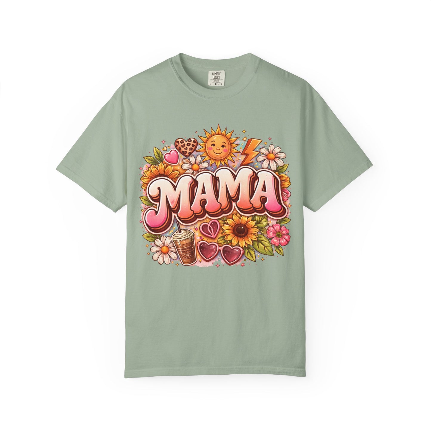 Mama Retro Floral T-Shirt — Vintage Sunflower 'MAMA' Mother's Day Tee