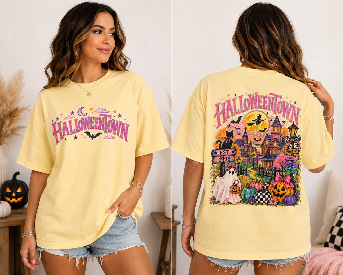 Retro Spooky Village Halloween Tee
