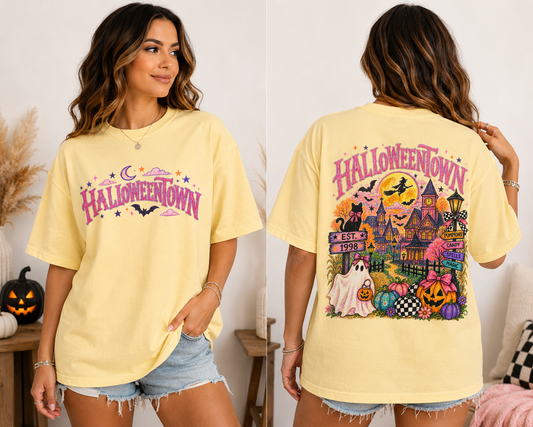 Retro Spooky Village Halloween Tee