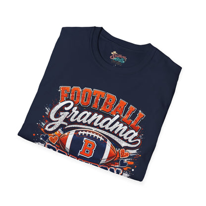 Football Grandma T-Shirt – Personalized Brandon Broncos Jersey Tee (Back Number & Name)
