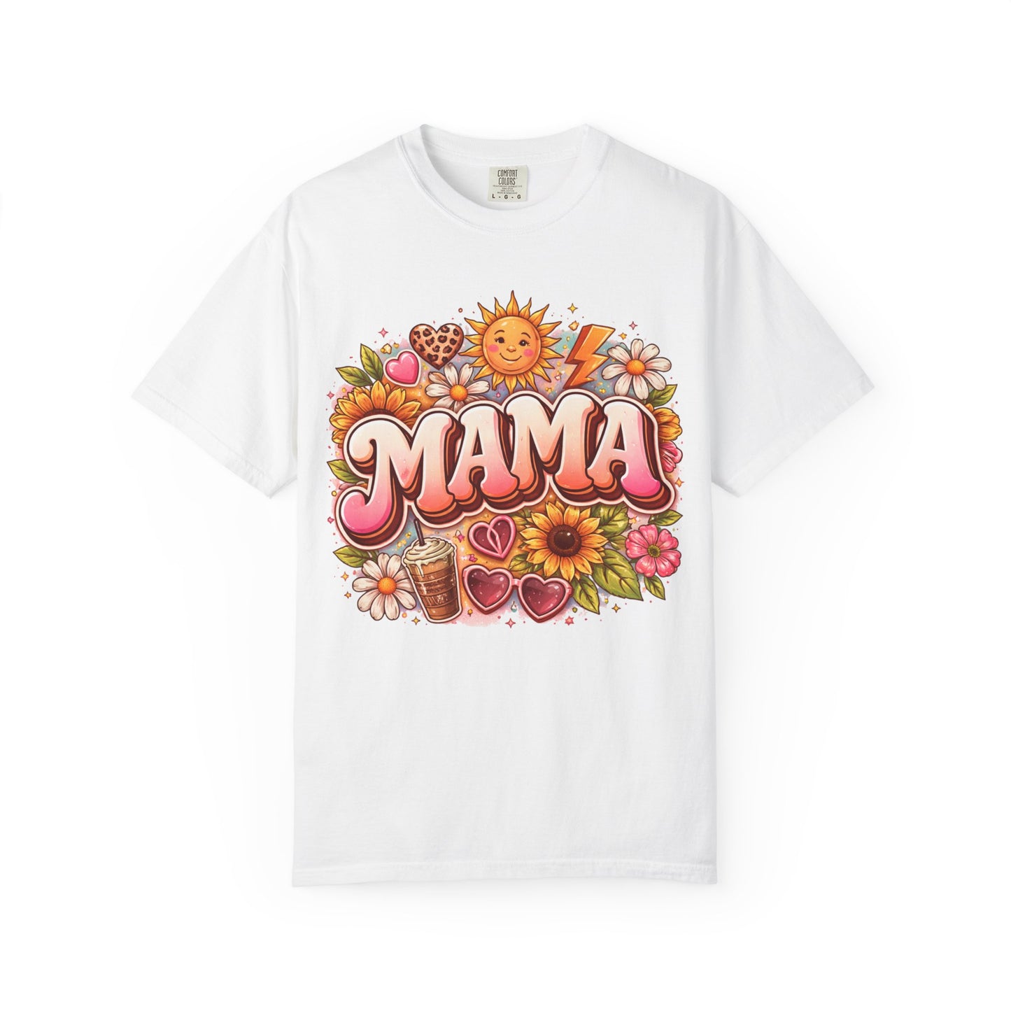 Mama Retro Floral T-Shirt — Vintage Sunflower 'MAMA' Mother's Day Tee