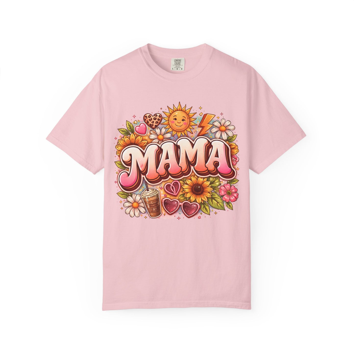 Mama Retro Floral T-Shirt — Vintage Sunflower 'MAMA' Mother's Day Tee