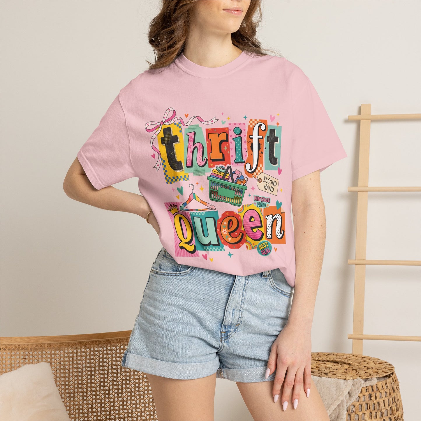 Thrift Queen T-Shirt — Retro Thrifting Graphic Tee