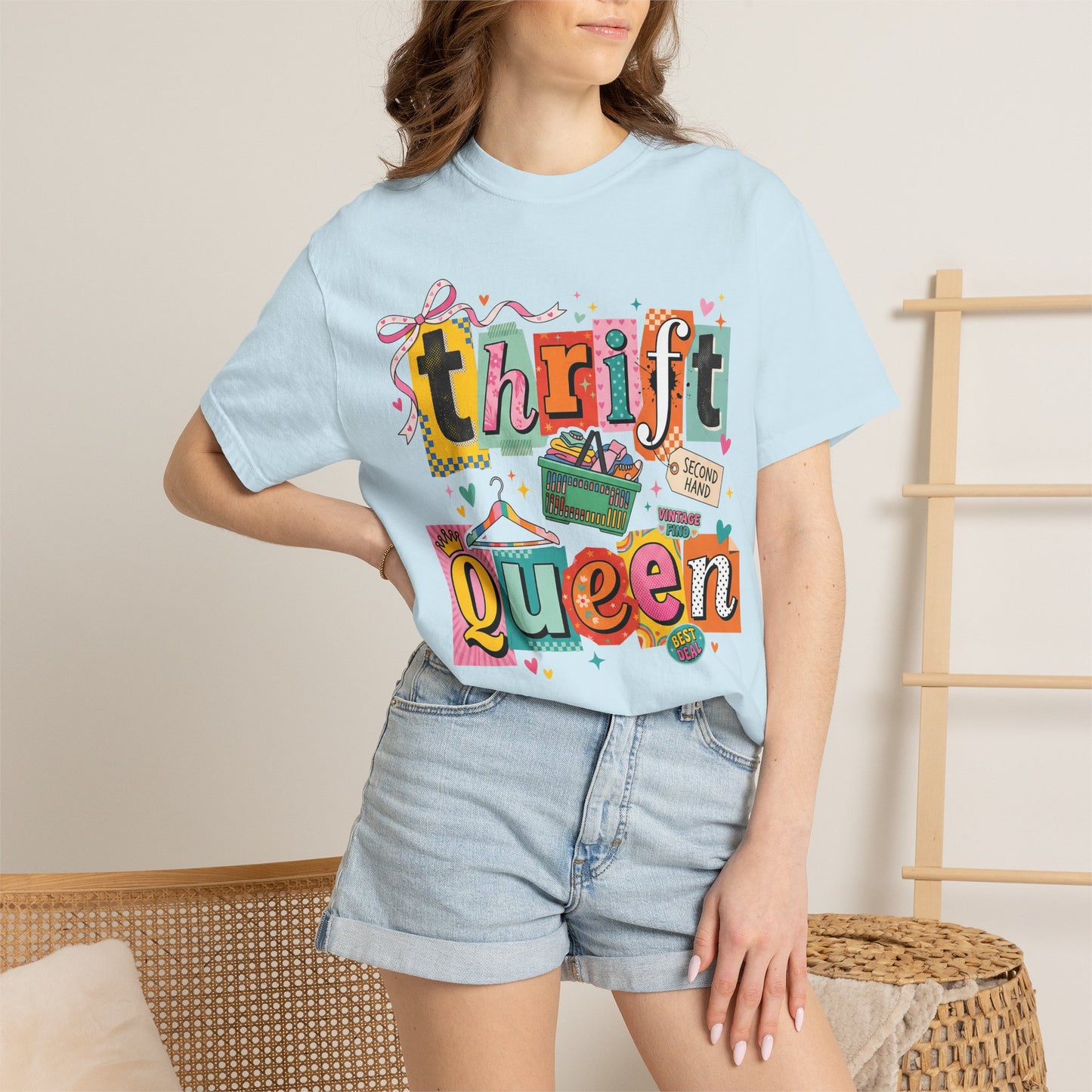 Thrift Queen T-Shirt — Retro Thrifting Graphic Tee